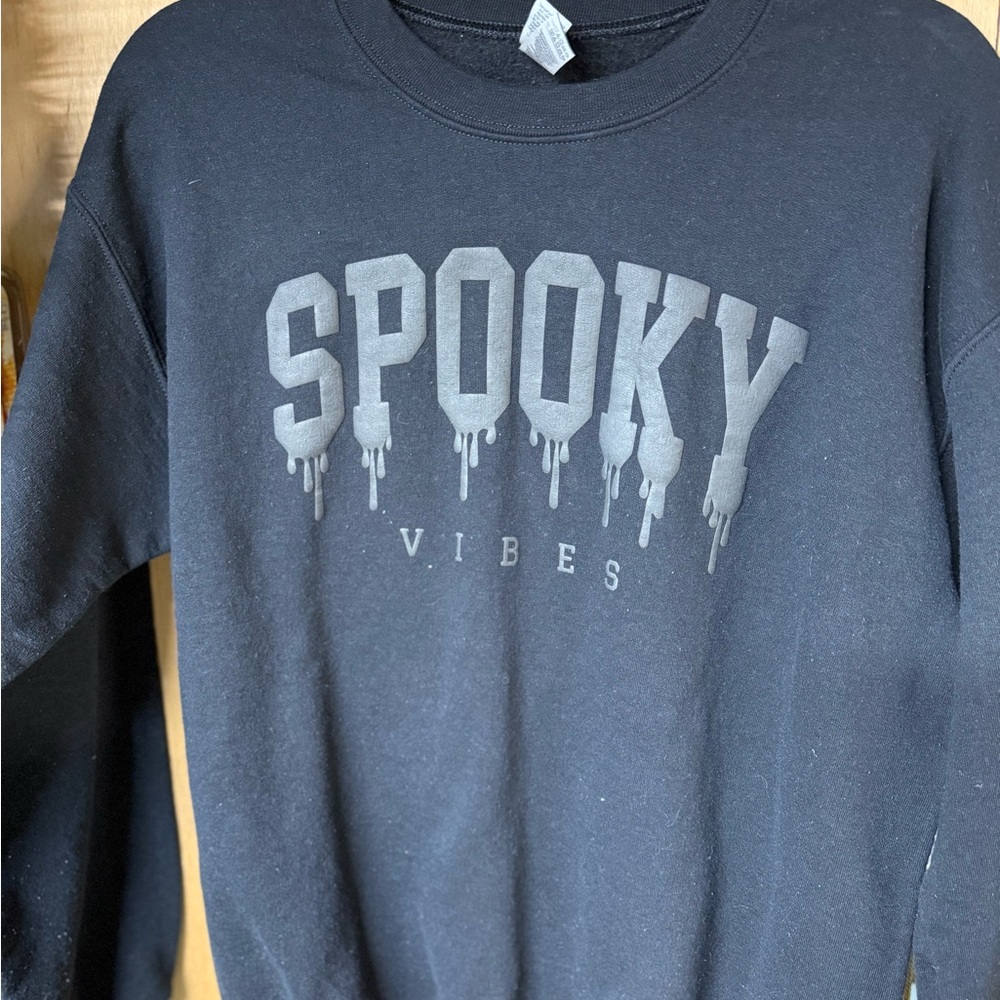 Spooky Vibes Black Sweater